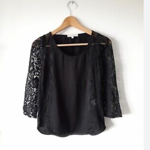 Sandro Tops - sandro laced panelled blouse